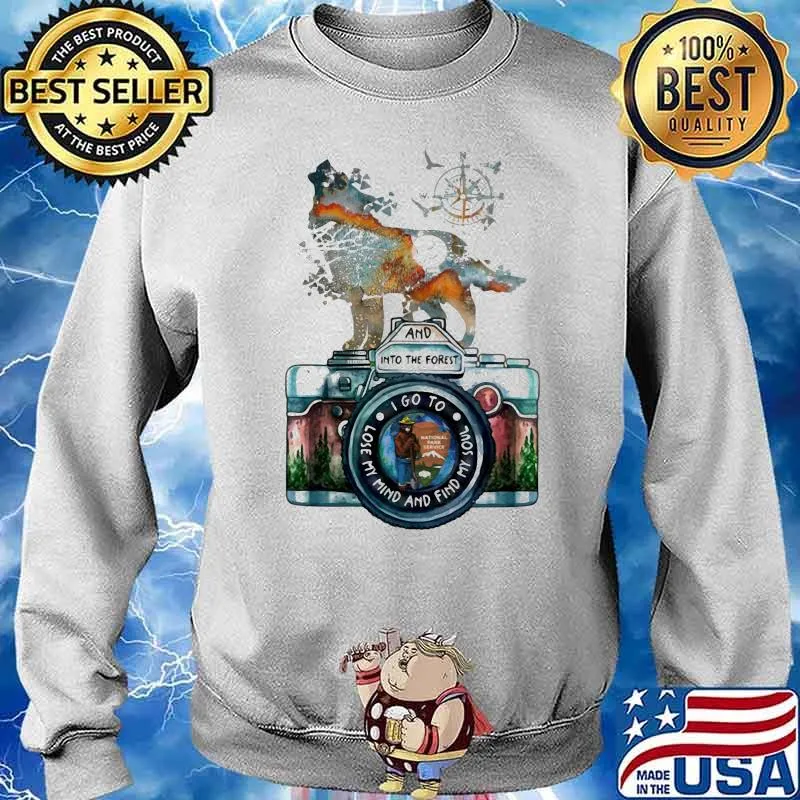 And Into the forest i go to lost my mind Wolf Compass Shirt Sweater