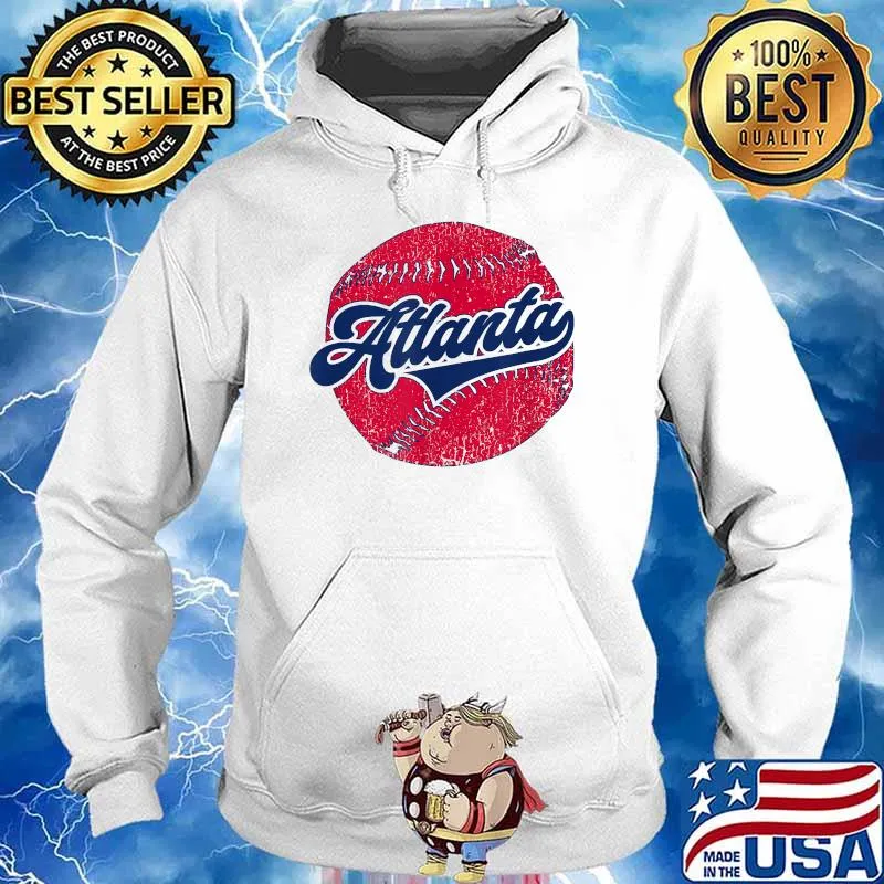 Atlanta Baseball ATL Distressed Game Day Brave Shirt Hoodie