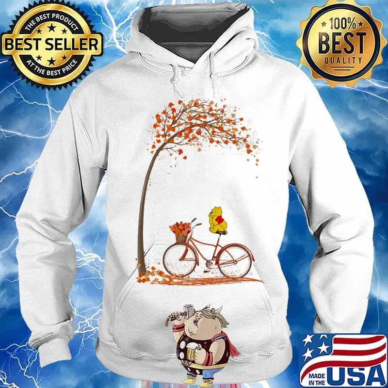 Autumn Pooh Bicycle Shirt Hoodie
