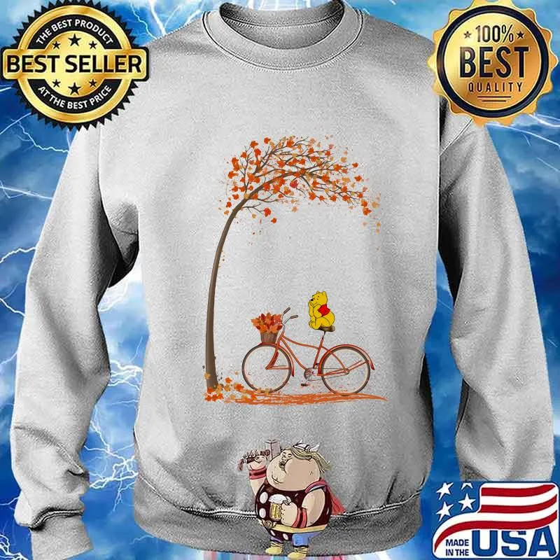 Autumn Pooh Bicycle Shirt Sweater