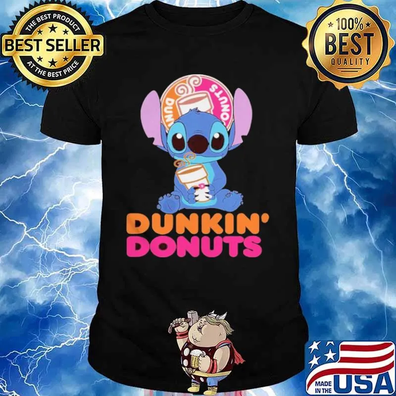 Baby Stitch hug Dunkin Donuts 2021 shirt