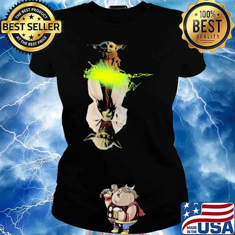 Baby Yoda And Old Yoda Star Wars Shirt Ladies tee