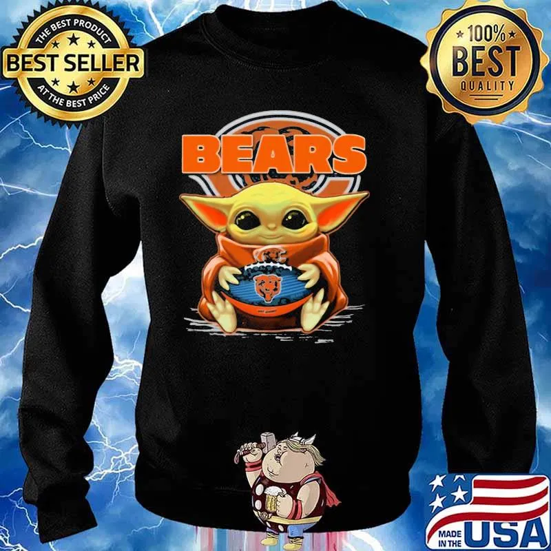 Baby Yoda Hug Ball Team Bears Shirt Sweater