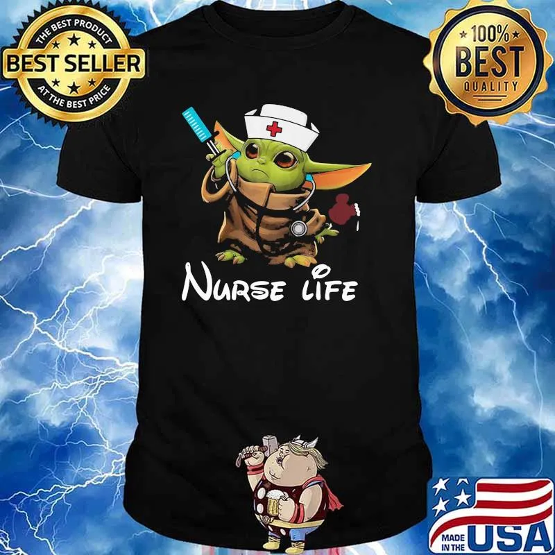 Baby Yoda Nurse Life Disney Shirt