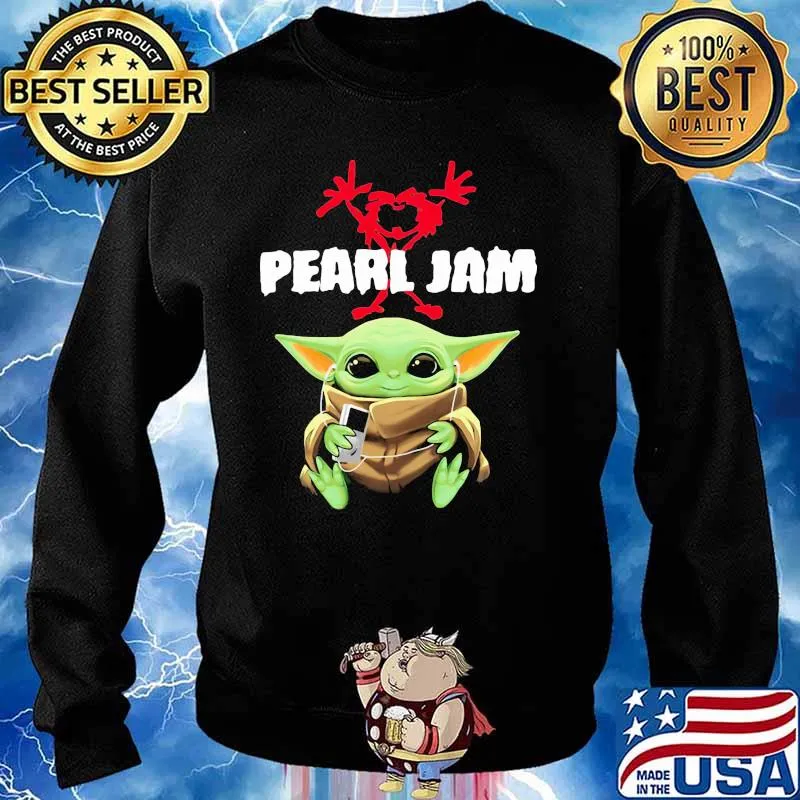 Baby Yoda Pearl Jam Shirt Sweater