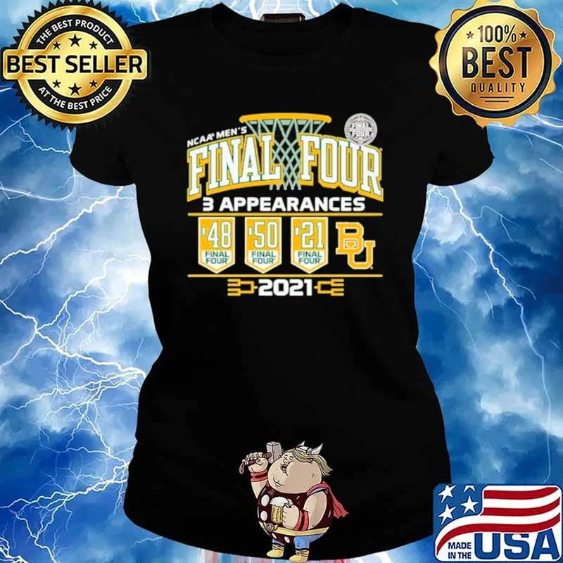 Baylor Bears 2021 NCAA Men’s Basketball Final Four With 3 Appearances 1948 1950 2021 Ladies tee