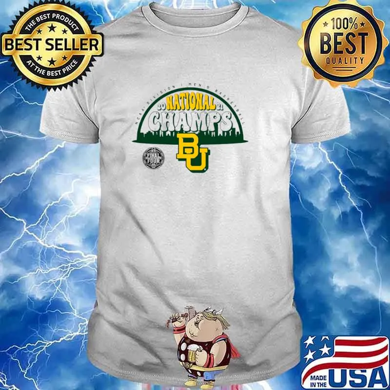 Baylor Bears Fanatics Branded 2021 NCAA Men’s Basketball National Champions Screen Space Dye shirt