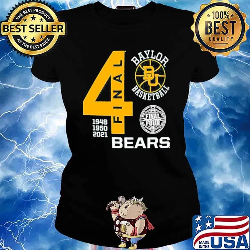 Baylor Bears Green Basketball 2021 Final Four 1948 1950 2021 Ladies tee
