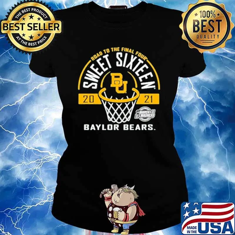 Baylor Bears Green Road To The Final Four 2021 Sweet Sixteen Ladies tee