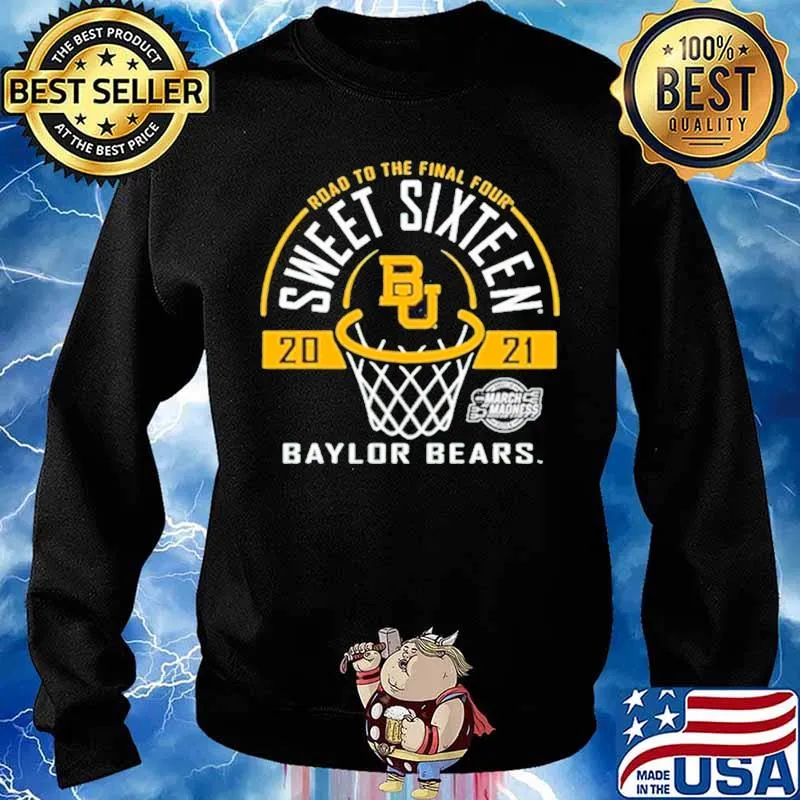 Baylor Bears Green Road To The Final Four 2021 Sweet Sixteen Sweater