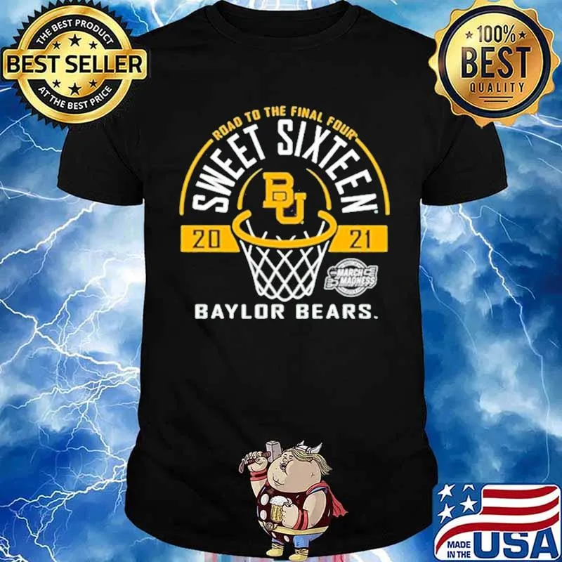 Baylor Bears Green Road To The Final Four 2021 Sweet Sixteen shirt