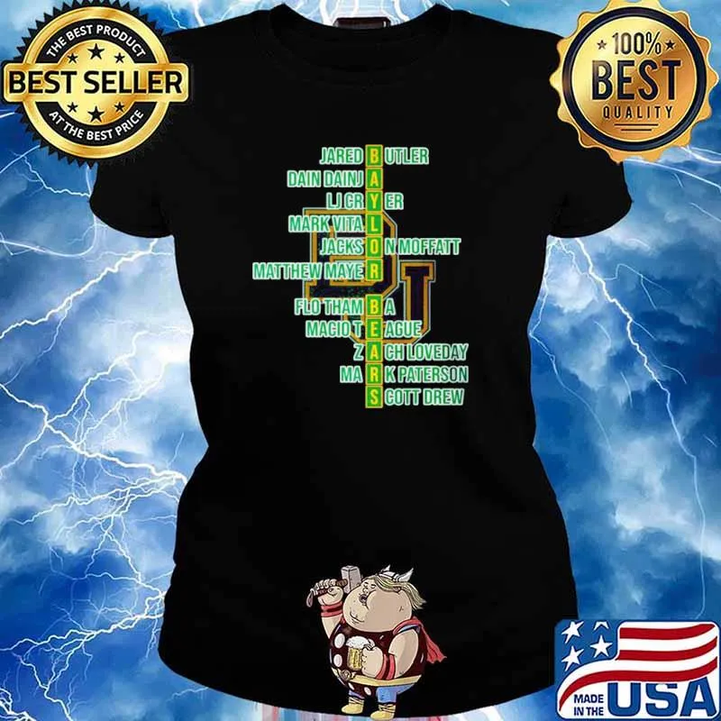 Baylor Bears Jared Butler Dain Dainja Lj Cryer Mark Vital Ladies tee