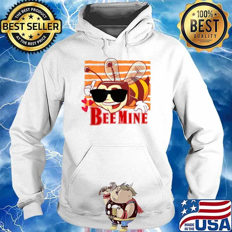 Bee Mine Honeybee Valentine’s Day Hoodie