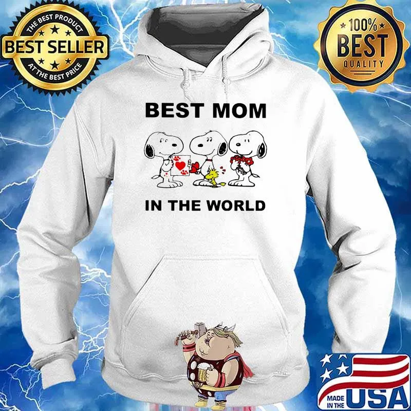 Best Mom In The World Snoopy Shirt Hoodie