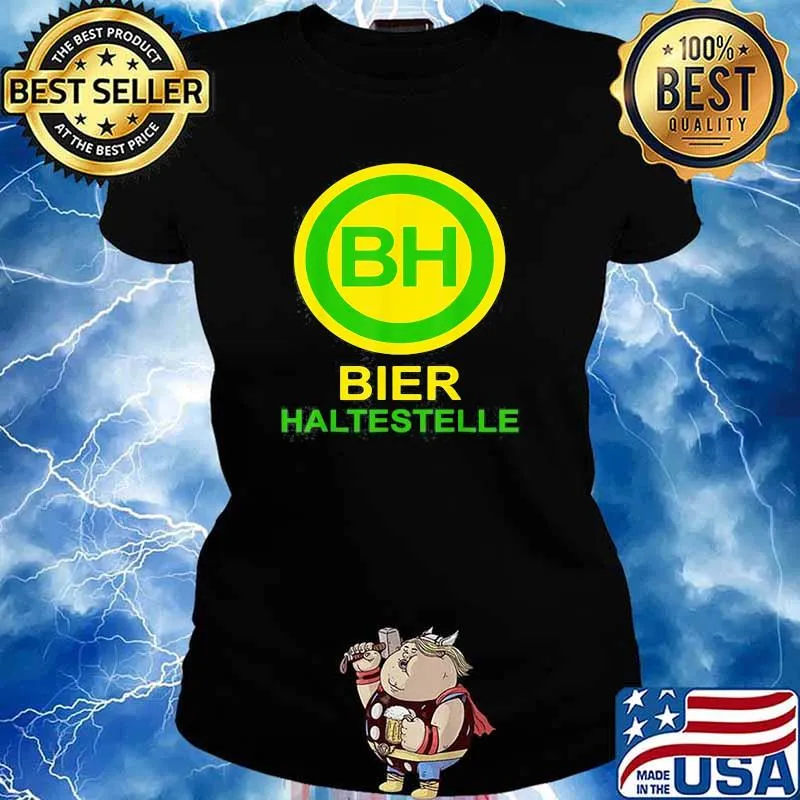 Bier Haltestelle Shirt Ladies tee
