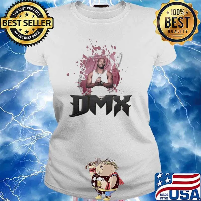 Black Travis Scott Dmx Rap Hip Hop Shirt Ladies tee