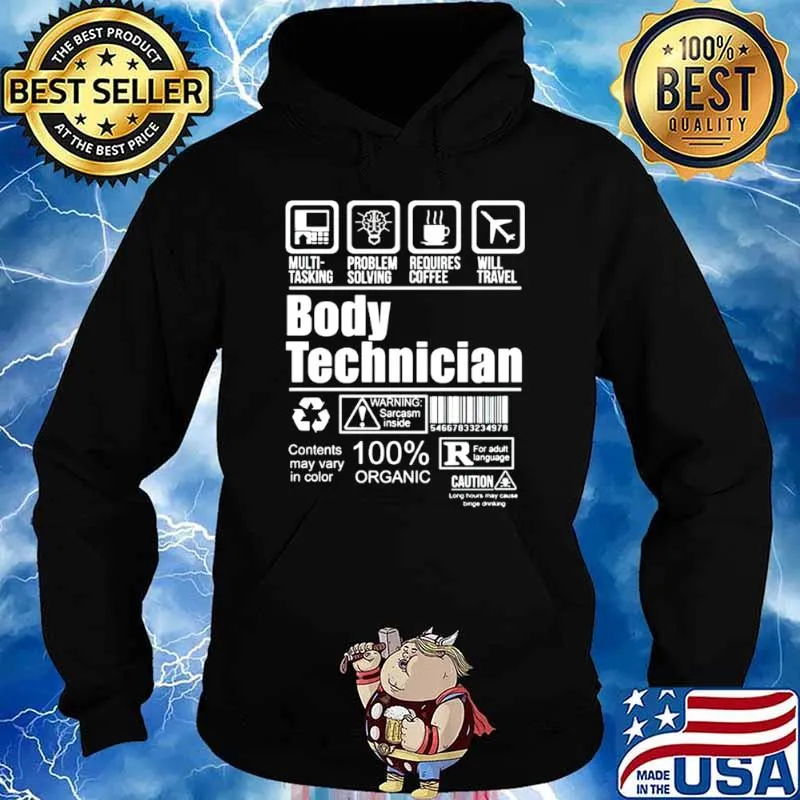 Body technician 100% organic Hoodie