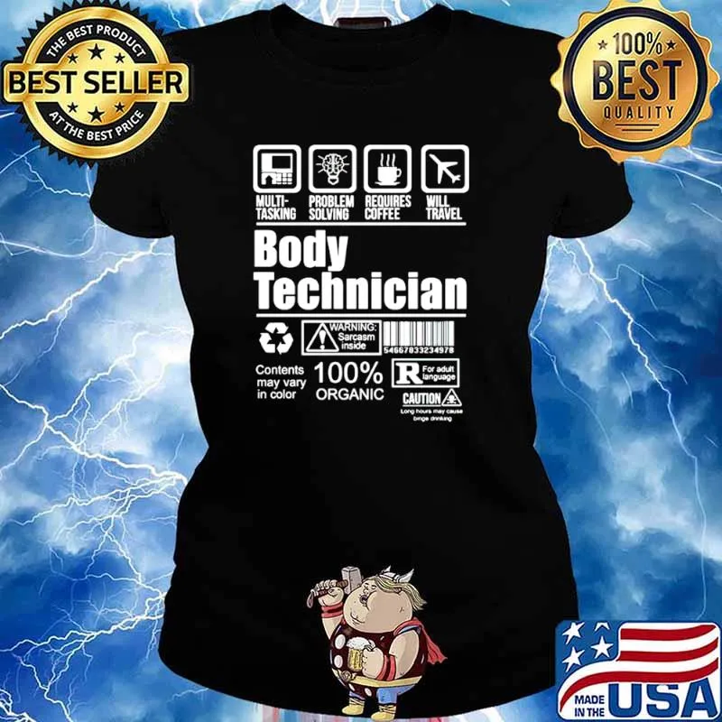 Body technician 100% organic Ladies tee