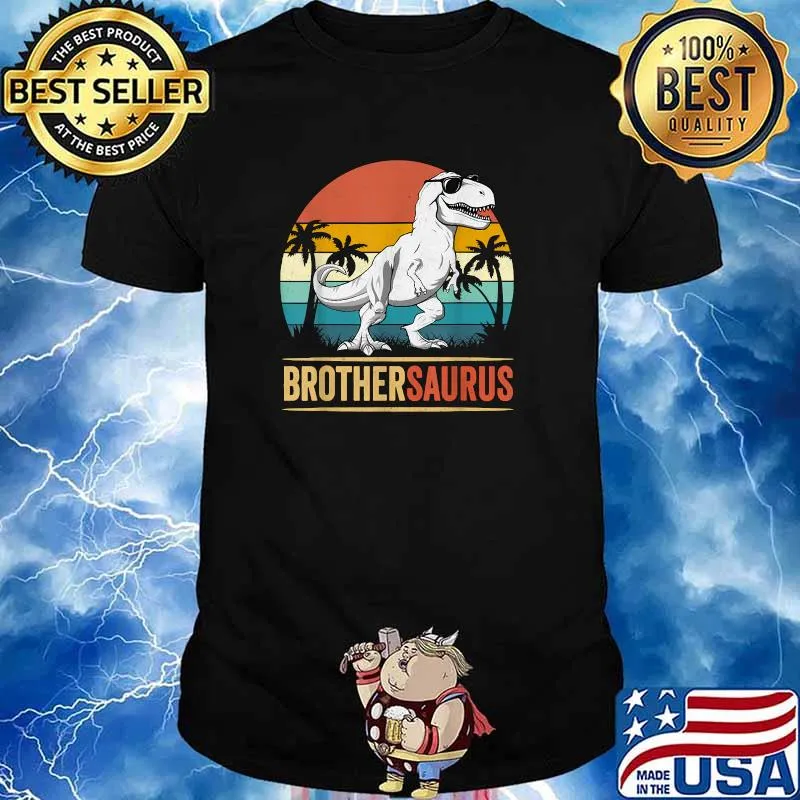 Brothersaurus T Rex Dinosaur Brother Saurus Family Matching vintage Shirt