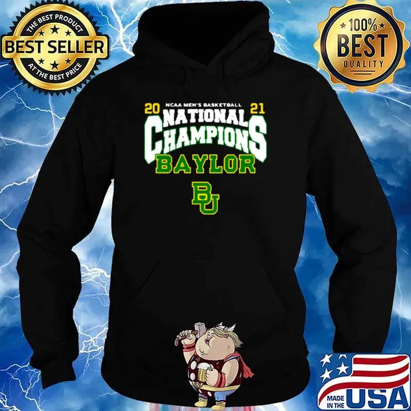 BU Baylor Bears 2021 NCAA Men’s Basketball National Champions Posterize Bracket Hoodie