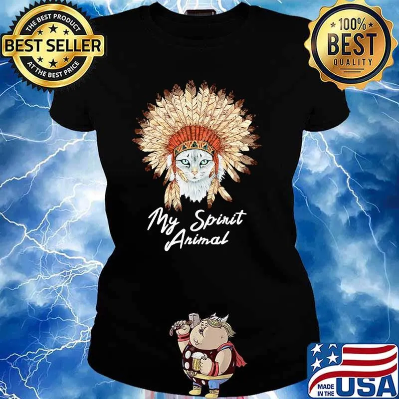 Cat Is My Spirit Animal Shirt Ladies tee