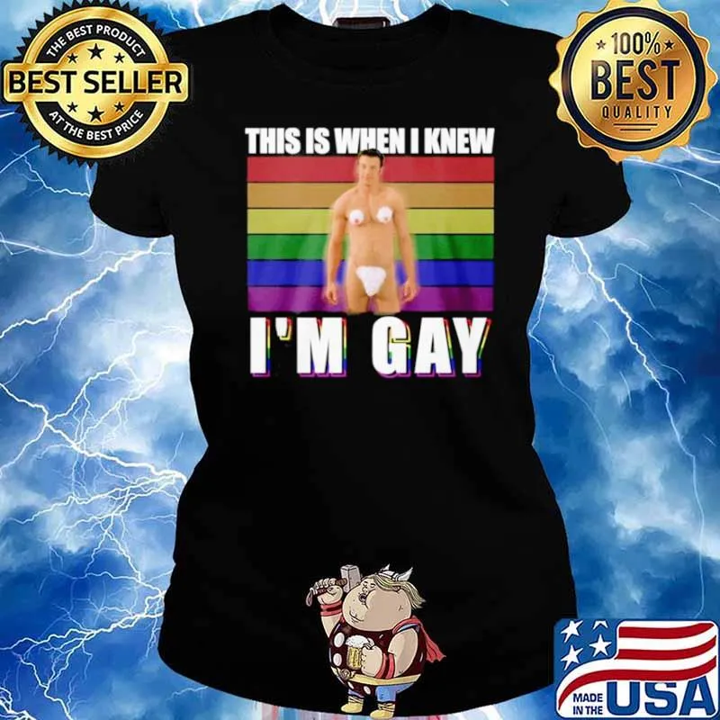 Chris Evans this is when I knew I’m gay Ladies tee