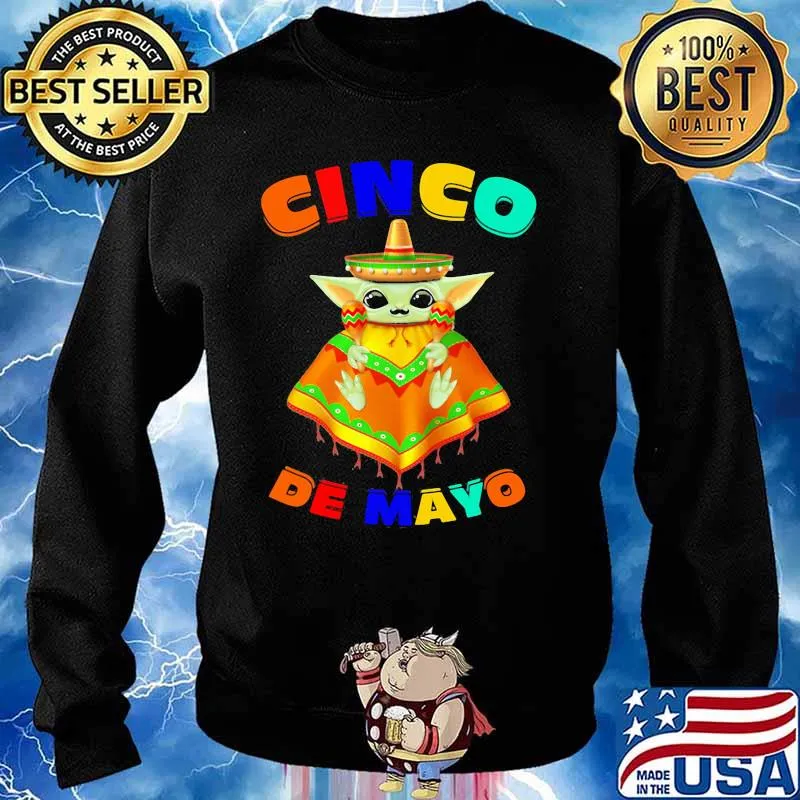 Cinco De Mayo Baby Yoda Shirt Sweater