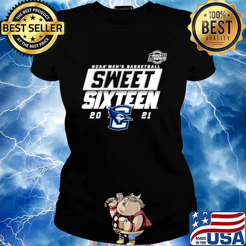 Creighton Bluejays 2021 NCAA Men’s Basketball Tournament March Madness Sweet 16 Bound High Post Ladies tee