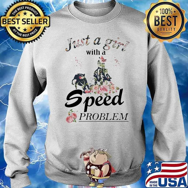 Cutting Horse Just A Girl With A Speed Problem Flower Sweater