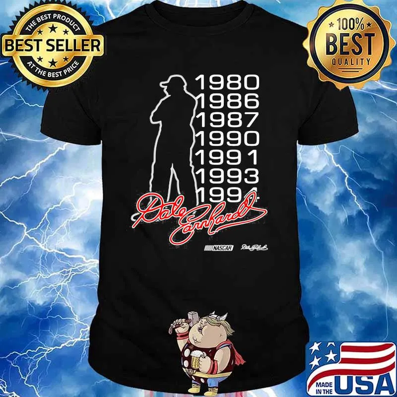 Dale Earnhardt Nascar Racing Signature 1980 1994 Shirt