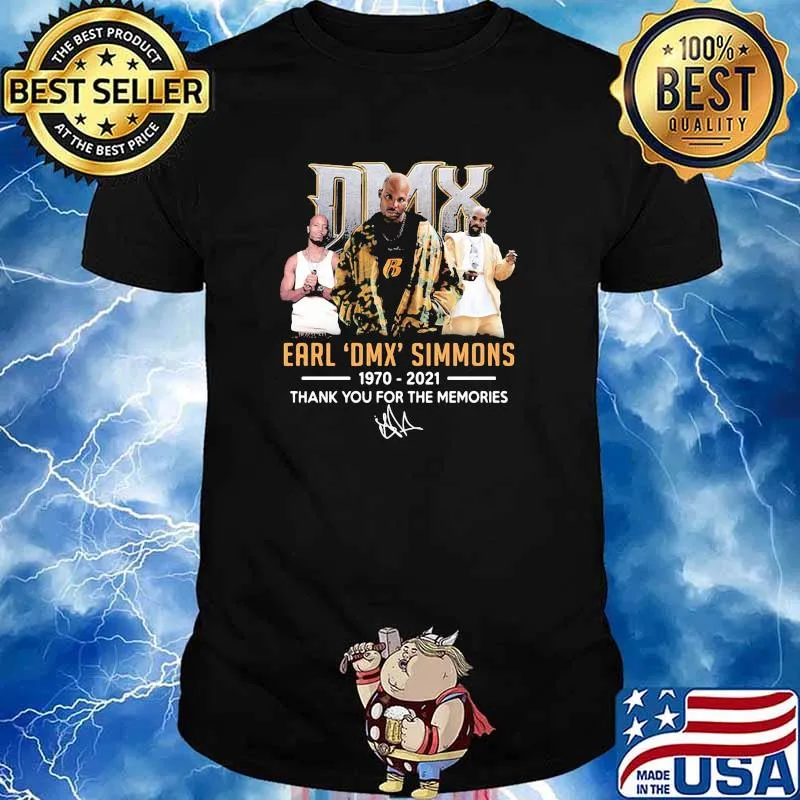 DMX Earls DMX Simmons 1970 2021 Thank You For The Memories Signature Shirt