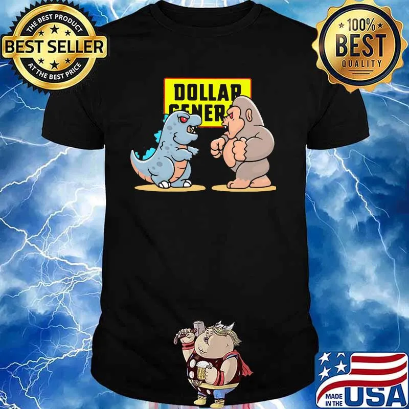 Dollar General Baby Kong And Baby Godzilla Shirt