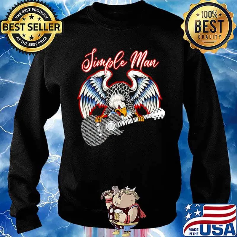Eagle Lynyrd Skynyrd simple man guitar Sweater