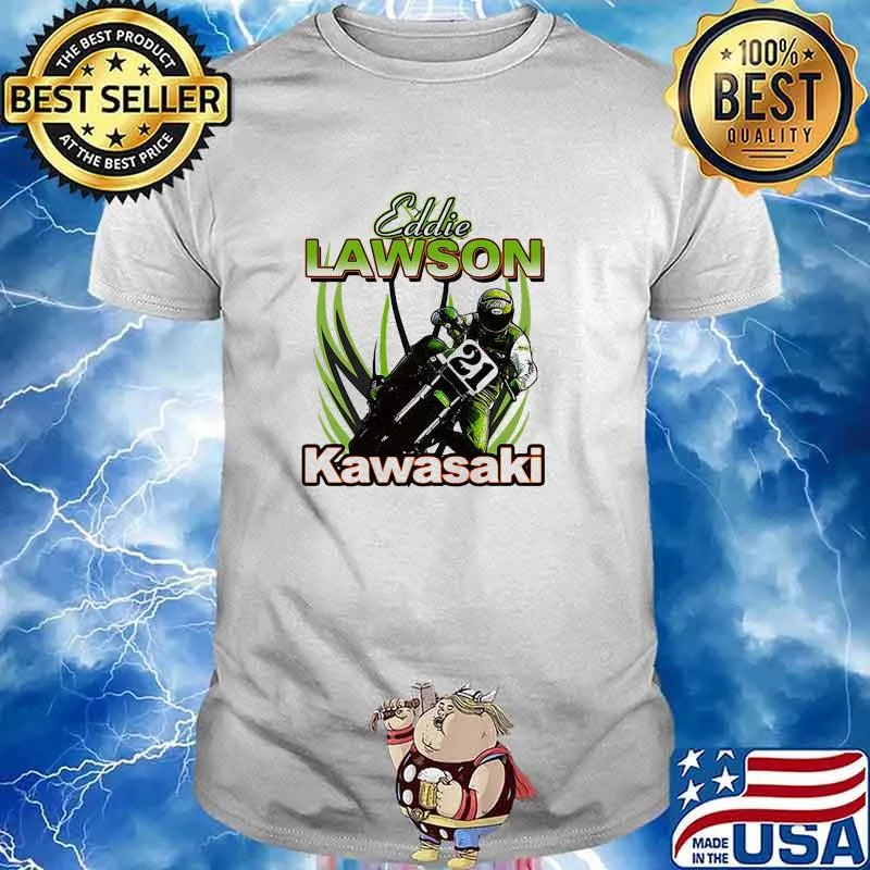 Eddie Lawson Kawasaki King Of The Mountain World Champion Motorcycle Shirt