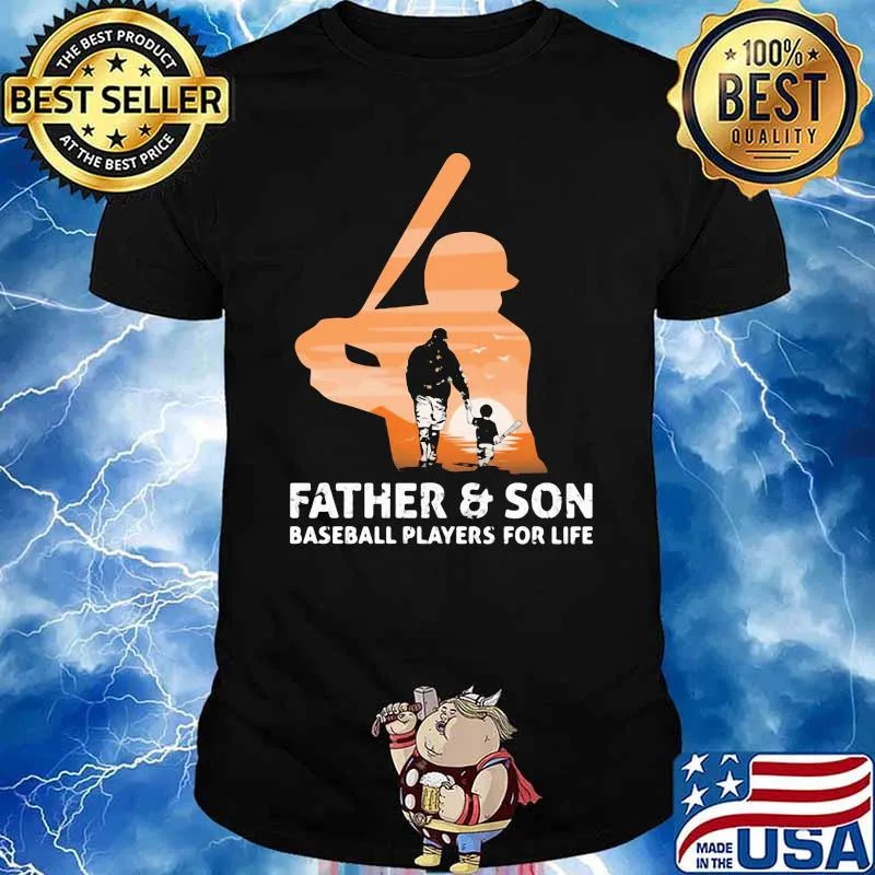 Father And Son Baseball Players For Life Shirt