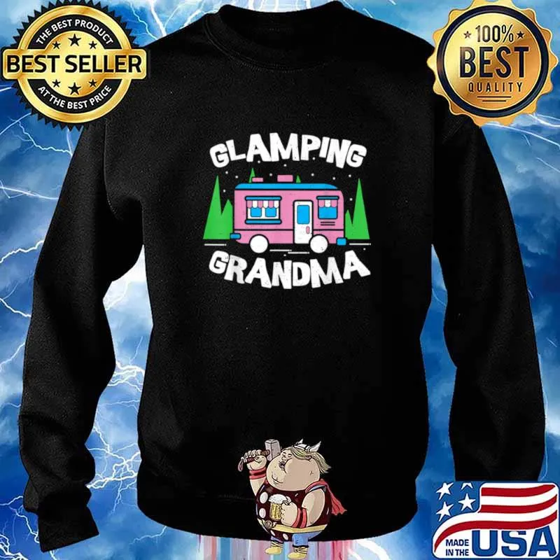 Flamingo Glamping Grandma Oma Sweater