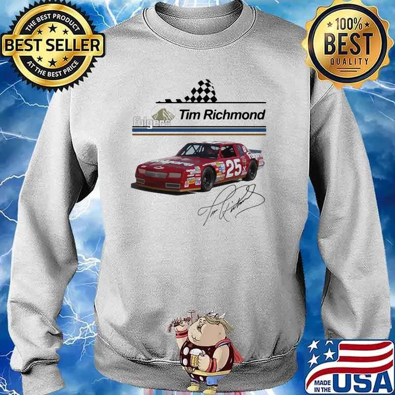 Folgers Tim Richmond Nascar Signature Shirt Sweater