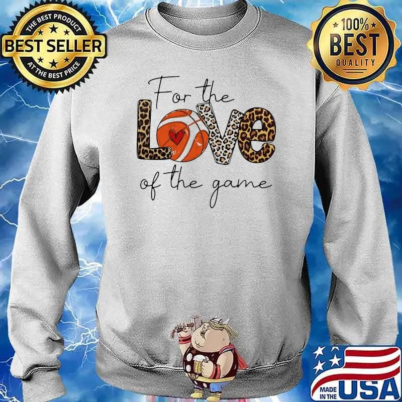 For The Love Of The Game Baseketball Lepoard Shirt Sweater