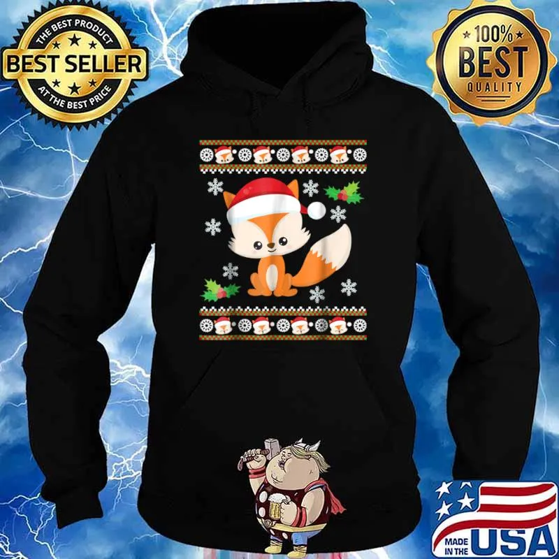 Fox Ugly Christmas Sweater Shirt Hoodie