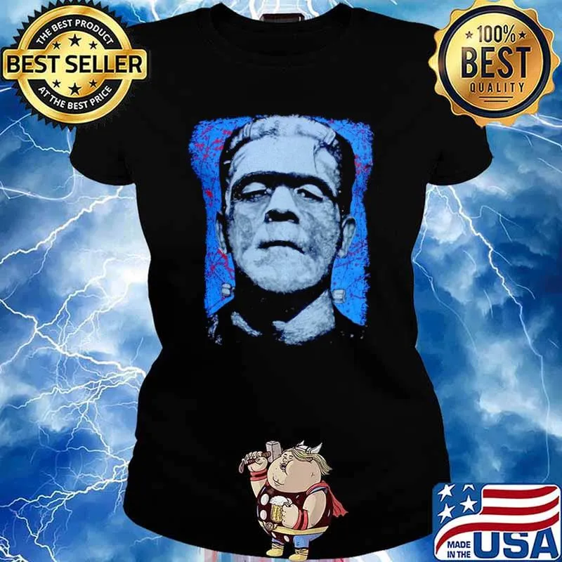 Frank N. Stein Man Tee By Lowbrow Art Company Ladies tee