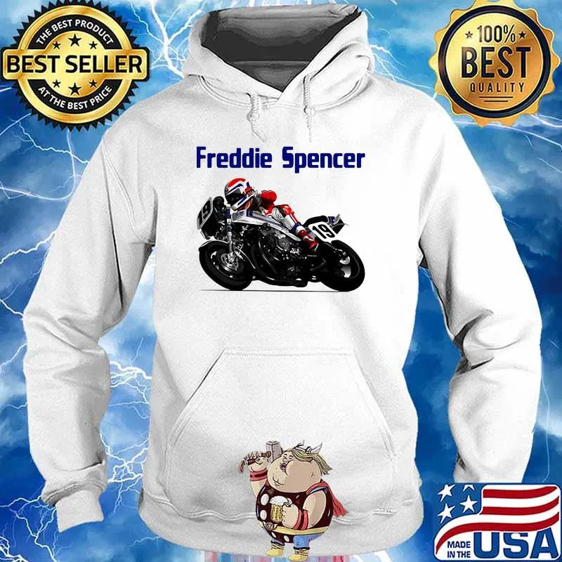 Freddie Spencer World Champion Motorcycle Shirt Hoodie