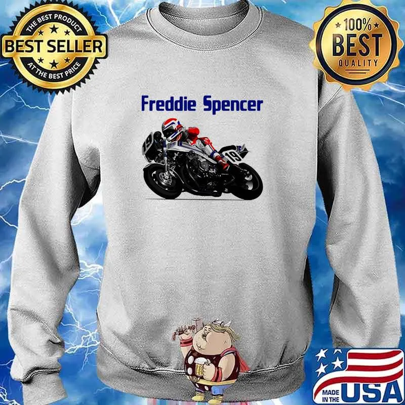Freddie Spencer World Champion Motorcycle Shirt Sweater