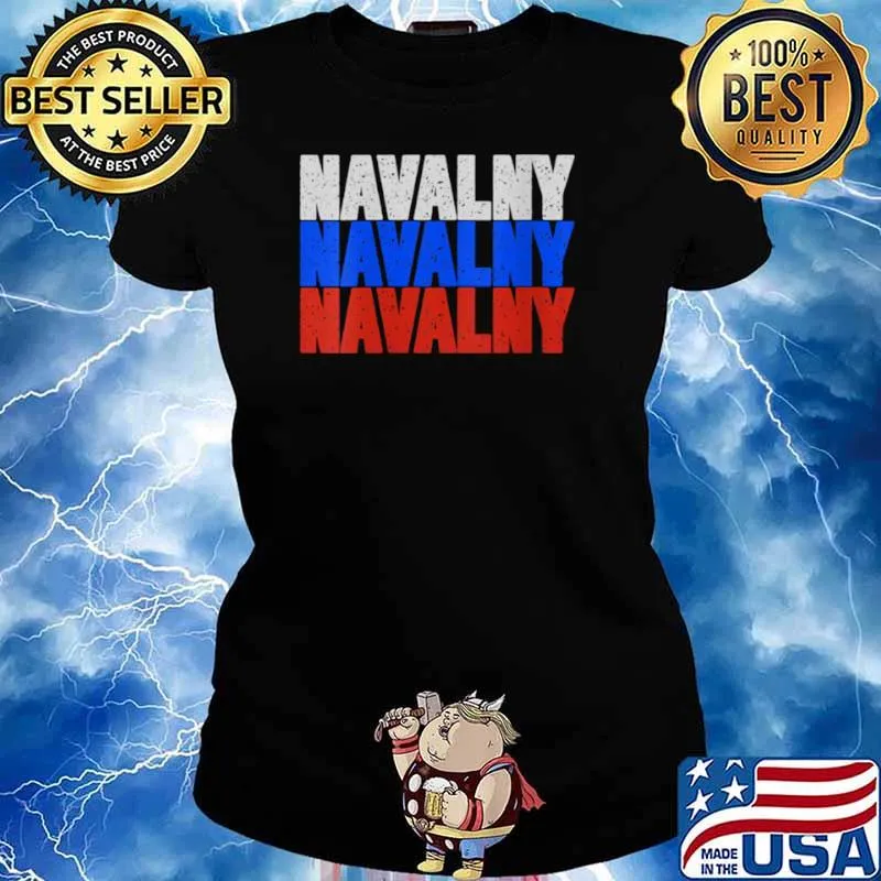 Free Navalny Supporter Russian Flag Peace for Russia 2021 Shirt Ladies tee