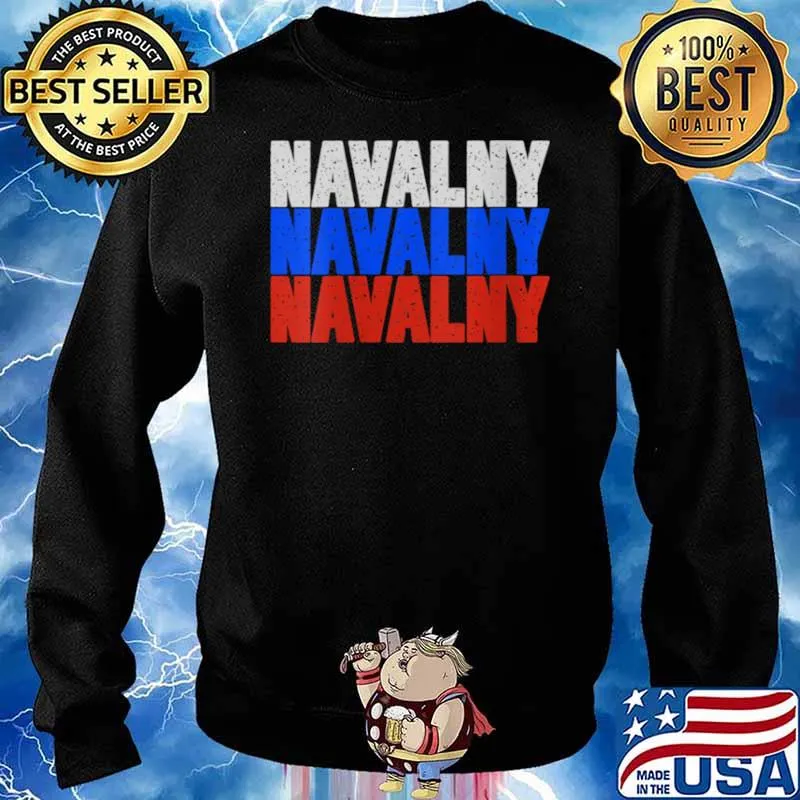 Free Navalny Supporter Russian Flag Peace for Russia 2021 Shirt Sweater