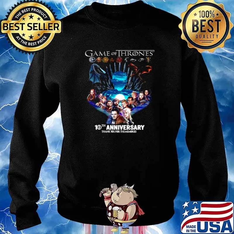 Game Of Thrones 10th anniversary thank you for the memories Sweater