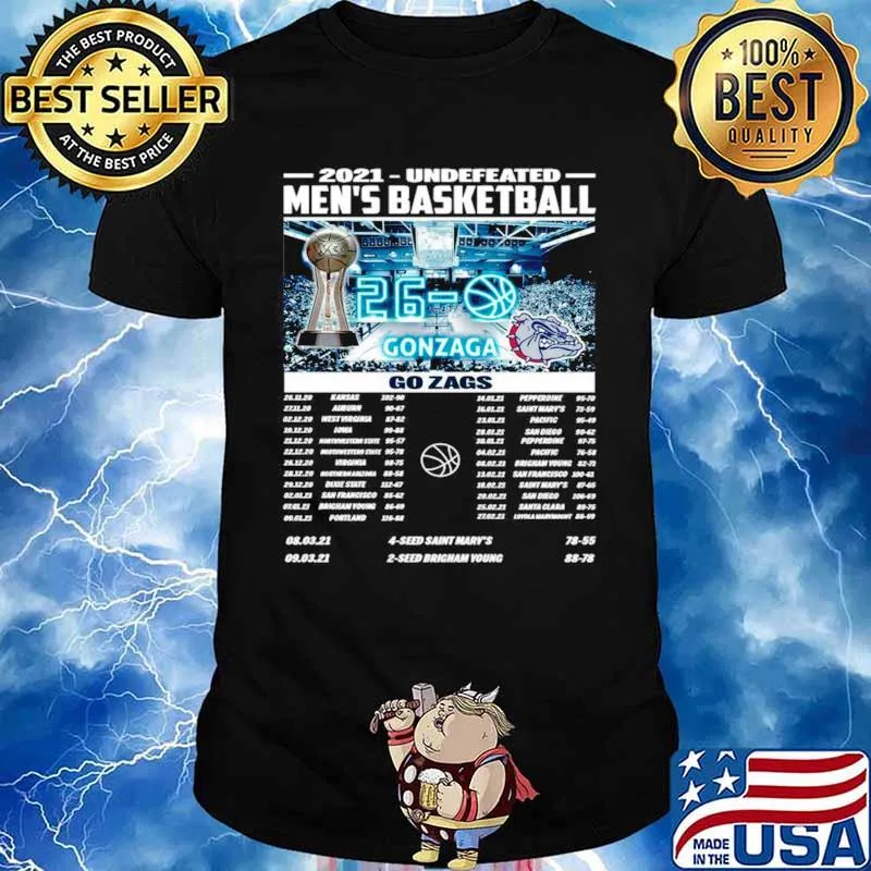 Gonzaga Bulldogs Champions 2021 Undefeated Men’s Basketball Regular Season shirt
