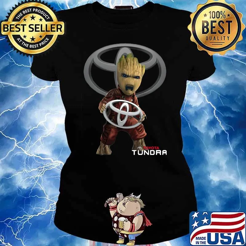 Groot With Toyota Tundra Logo Shirt Ladies tee