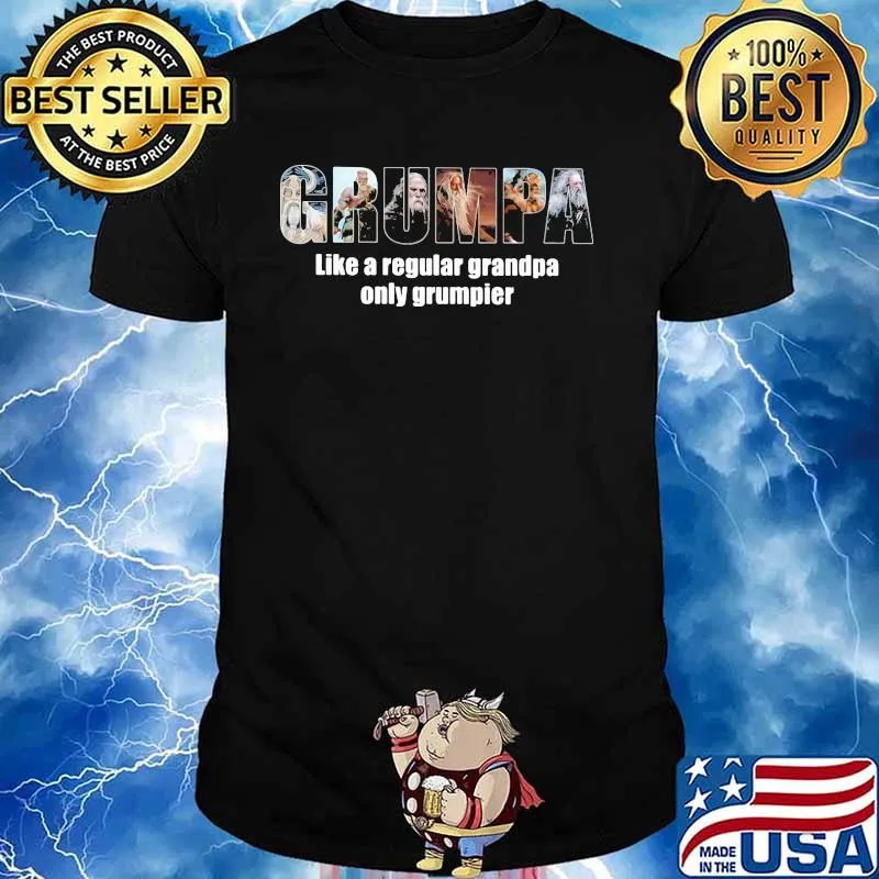 Grumpa Like A Regular Grandpa Only Grumpier Viking Shirt