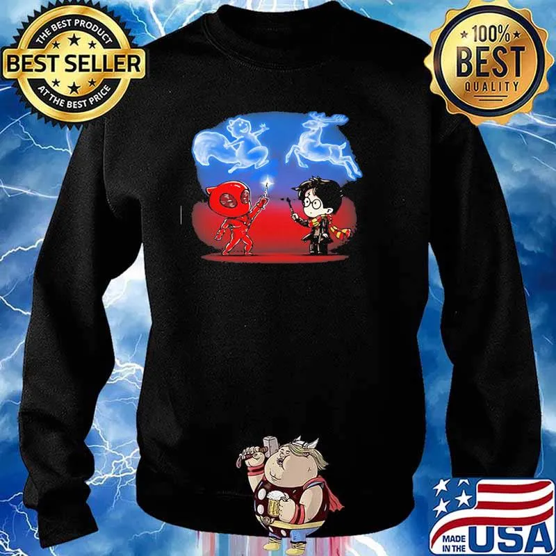 Harry Potter And Deadpool Reindeer Shirt Sweater