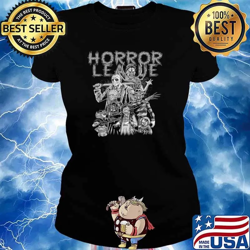 Horror league character Ladies tee